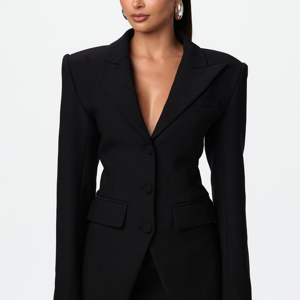 Naked Wardrobe Elegant Black Blazer